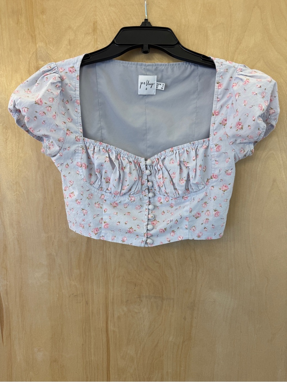 Princess Polly Lilac Benowa Crop Top: SZ 4 - Picture 6 of 12